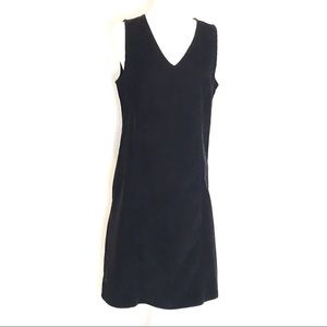 Eddie Bauer Black Corduroy Sleeveless Jumper Dress